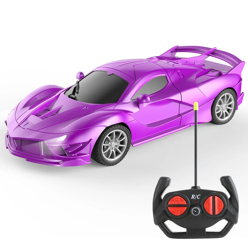 Cross-Border Four-Way Remote Control Car Wireless Light Electric Telecontrol Racing Toy Car Toy Sports Car Model Male toy