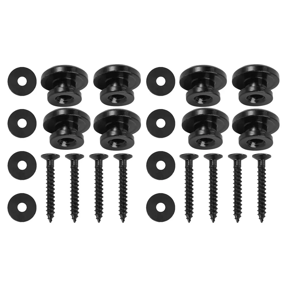 

8pcs Guitar Strap Locks Metal NonRusting Buckle Electric Acoustic Retainer Buttons Repair Kit Guitar Parts Attachment