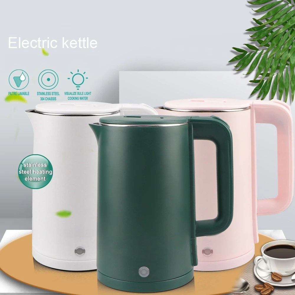 

2026 EU Standard Electric Kettle, Auto Shut-Off & Boil-Dry Protection, 2L Large Capacity Fast Boiling Kettle