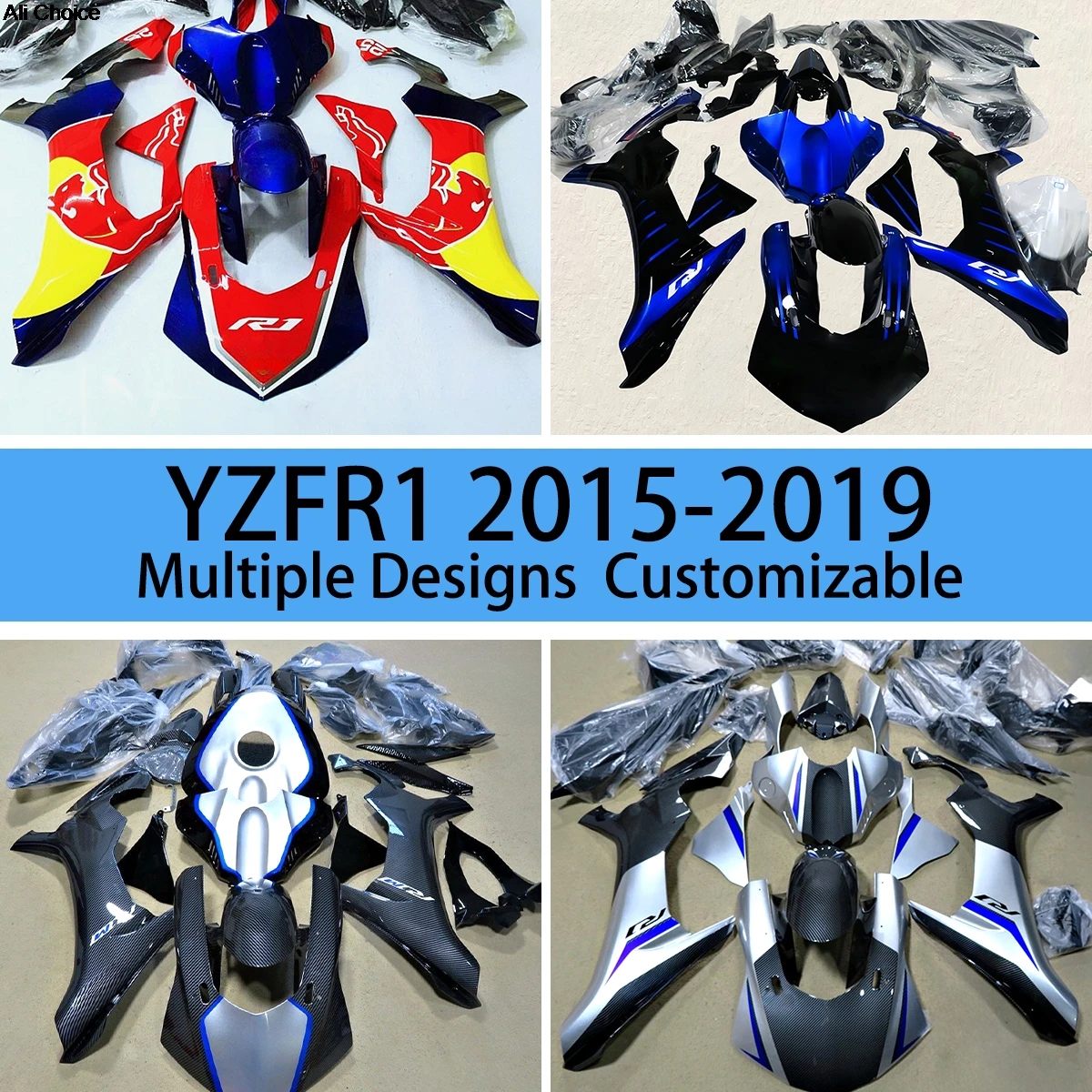 Fairing Kit YZF R1 2015 2016 2017 2018 2019 Fairings Panel Set Bodywork for YAMAHA YZFR1 15 16 17 18 19