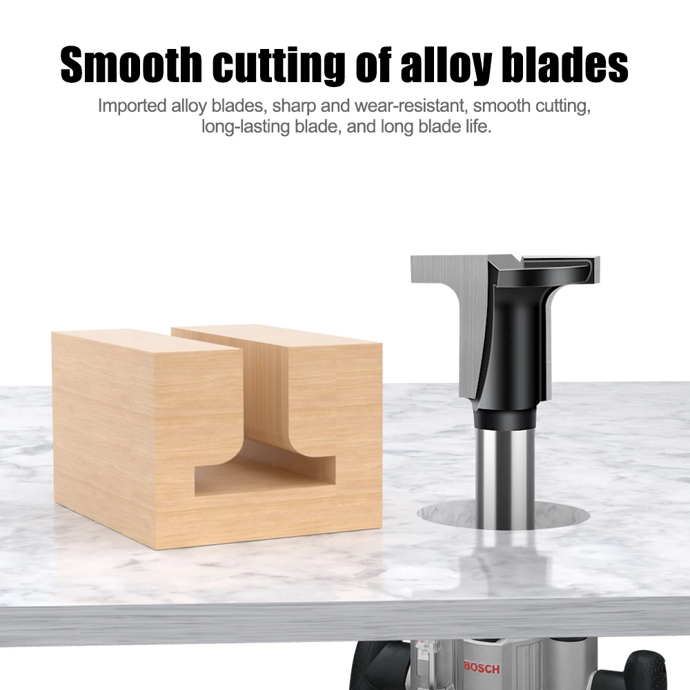 Carbon Crystal Plate Arc Bending Router Bit T Half Round Flat Corner Bending Cutter Trimming Machine Milling Cutter