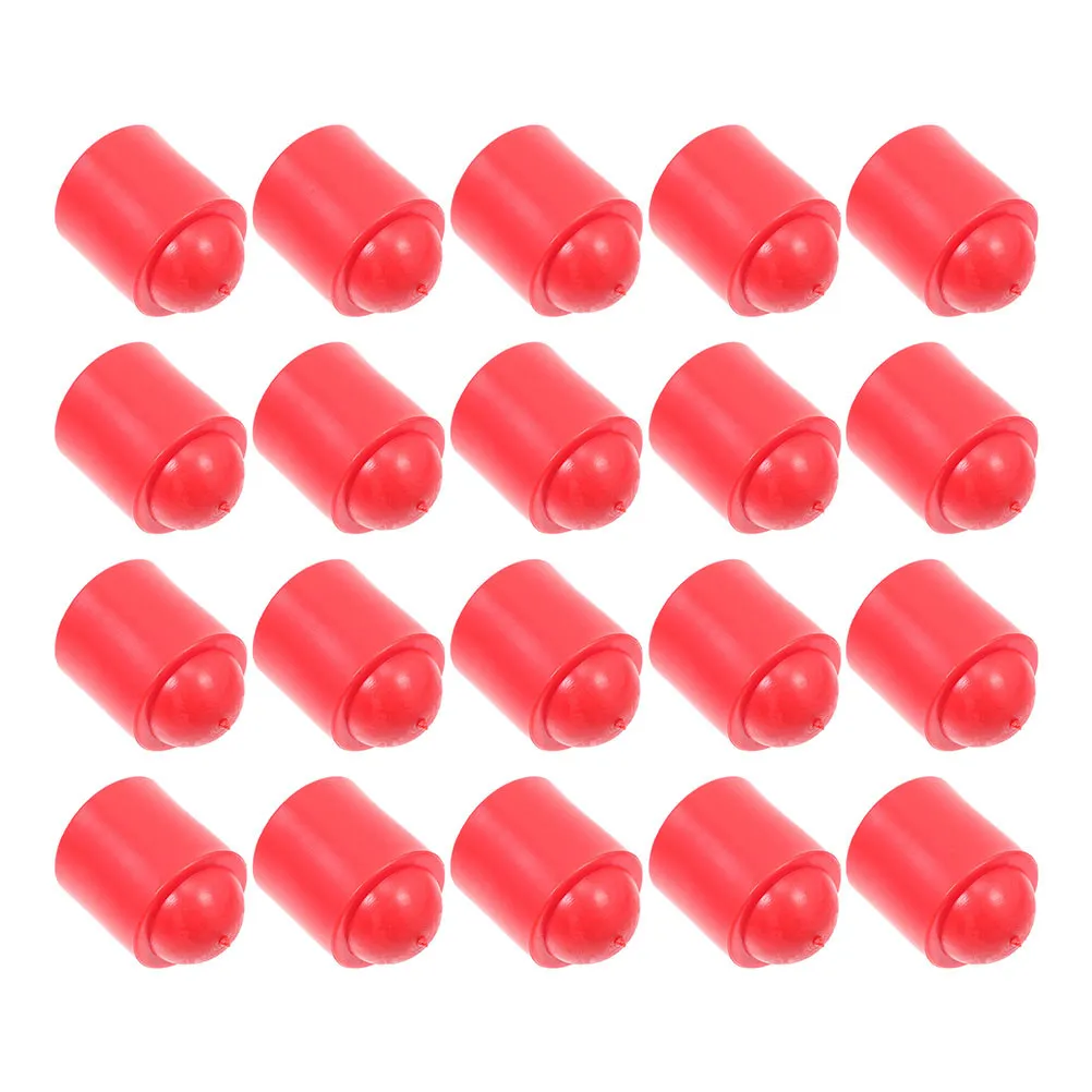 

50Pcs Billiards Cue Tip Protector Rubber End Cover Shockproof Pool Cue Head Protection for Snooker Pool Cues Billiard Supply