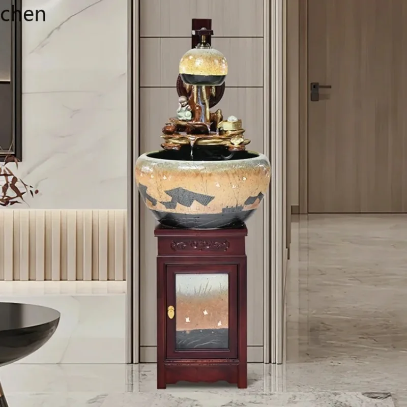 alpine flowing water fish tank floor-to-ceiling high-grade feng shui goldfish basin circulating water humidification ornamen