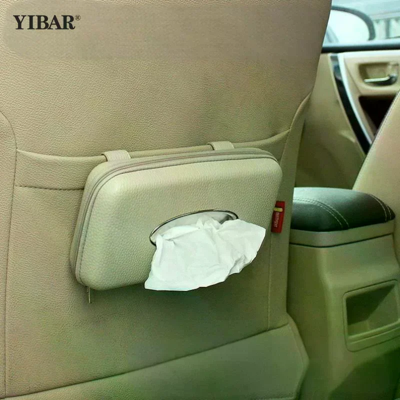 

1pc Car Tissue Box,Sunshade Seat Backrest Suspension Tissue Box,Car Armrest Box,Tissue Storage Box, Car Storage And Organization