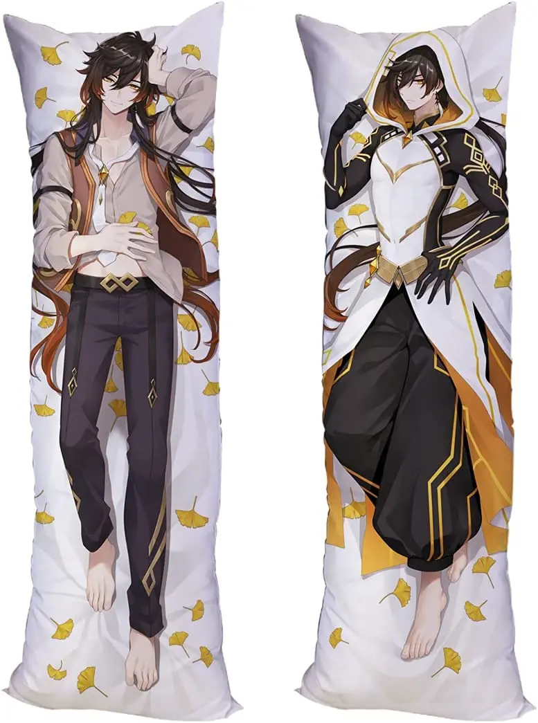 

Genshin Impact ZhongLi Body Pillowcase,59"x19" Gaiming Roles Throw Pillow Cover, Double-Sided Print Dakimakura,Fast Shipping