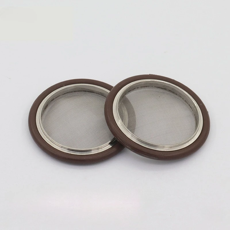 20 40 50 80 Mesh KF16 KF25 KF40 KF50 KF Vacuum Bracket FKM O-Ring Seal Ring With Soft Filter For Tri Clamp