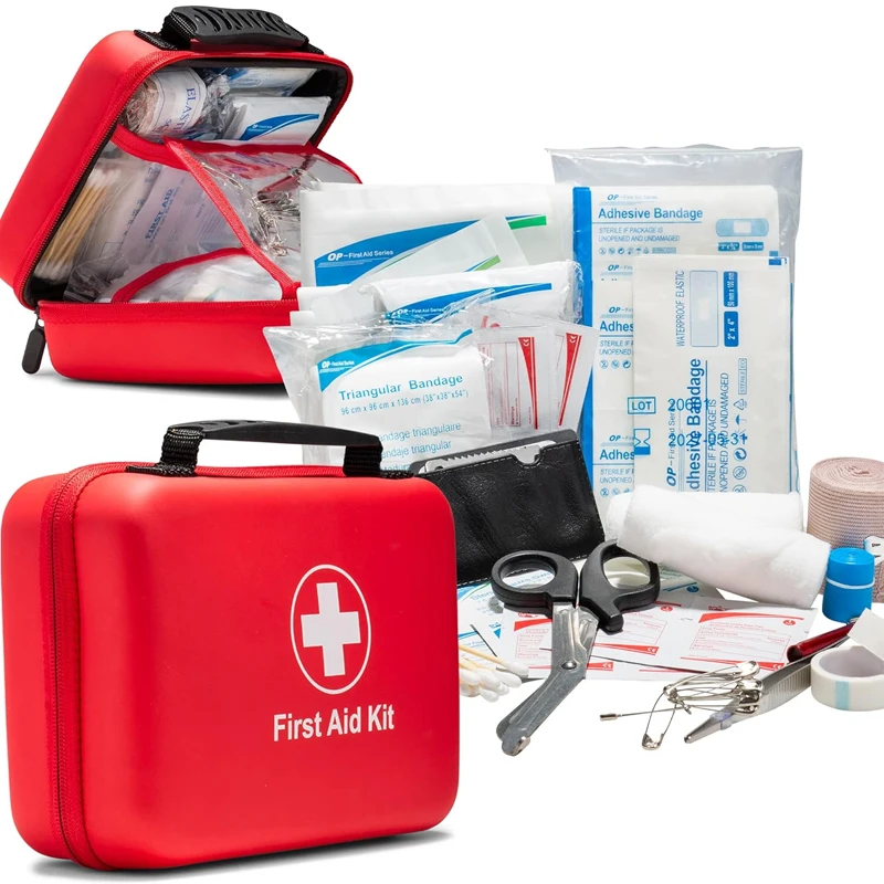 Lightweight and durable First Aid Kit - waterproof portable medical kit with ample storage space for travel and home use