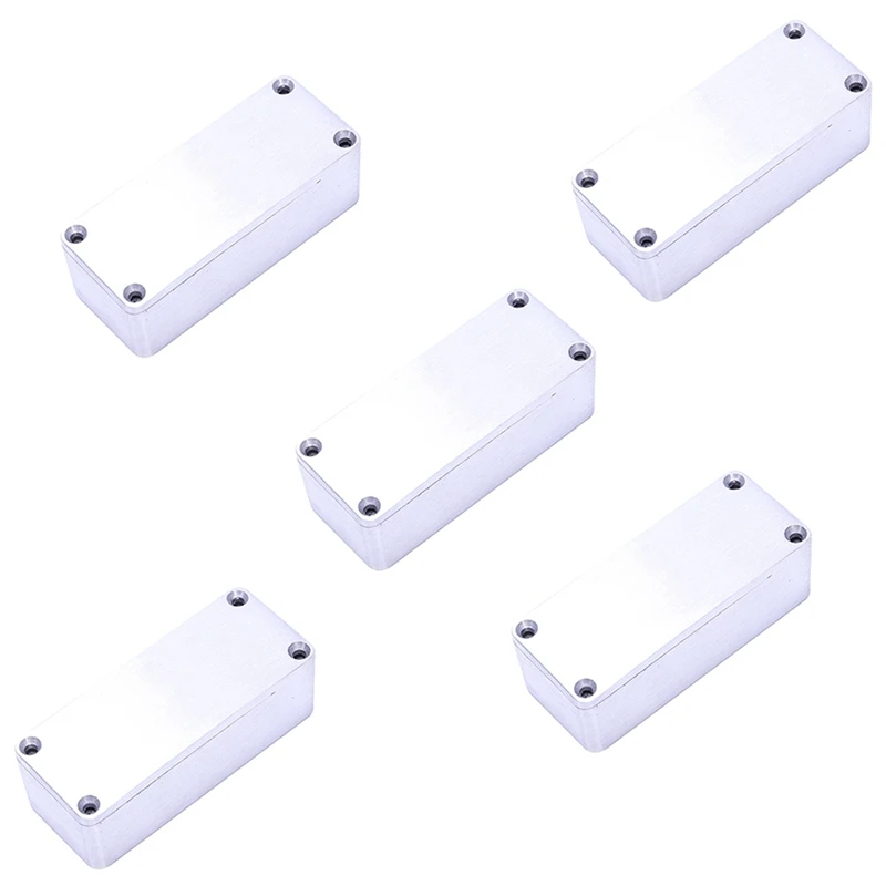 

T22C 5 Pcs Aluminum Stomp Box Effects 1590A Style Pedal Enclosure For Guitar