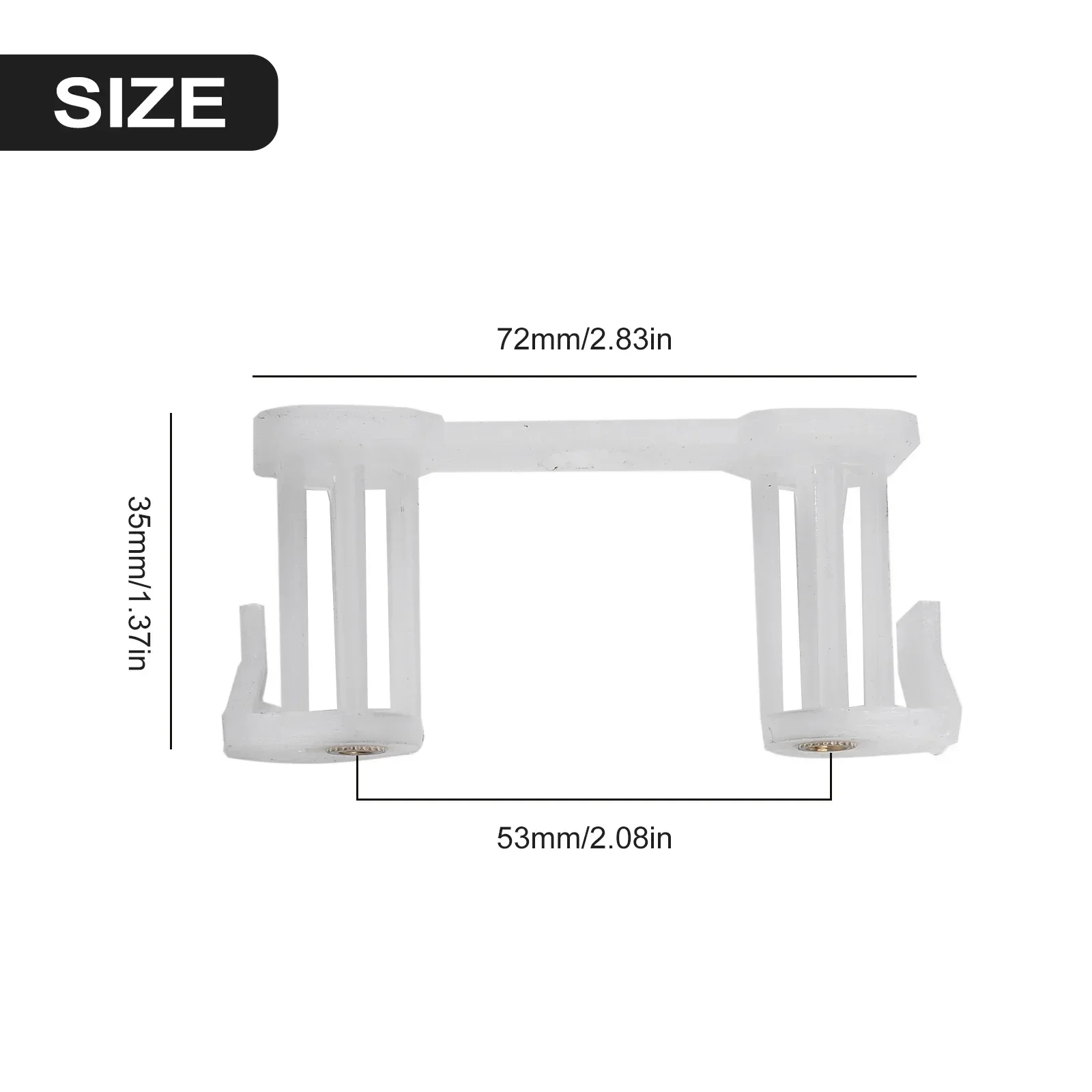 Pcs Plastic Repairing Part Sander Screw Holes Screw Holes Specifications White Applications Compact And Convenient
