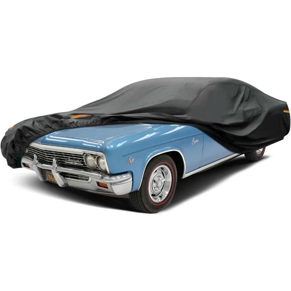 غطاء سيارة خارجي مقاوم للماء عالمي لسيارات السيدان الكبيرة - مناسب لسيارة Ford Crown Victoria، Cadillac DTS، Grand Marquis، L Model