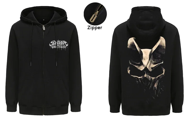 

Russia Rock Heavy Mental SLAUGHTER TO PREVAIL Hoodies Mens Fashion Zipper Hoody Tops Harajuku Streetwear Hip Hop Zip-up Hooded