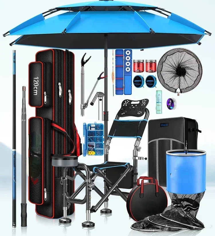 Fish rod and fishing rod set combination beginner fishing bag Hot sales