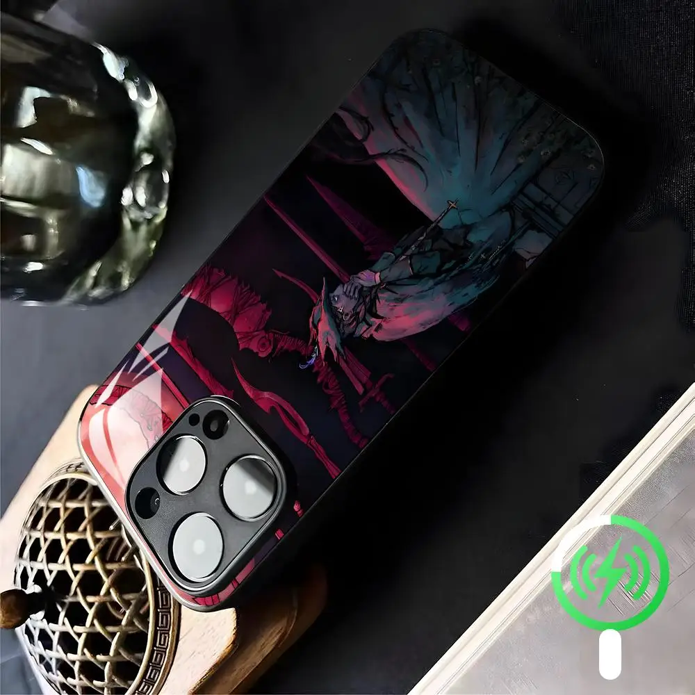 Classic Games Bloodborne  Phone Case For iPhone17 16 15 14 13 12 11 X XR XS 8 Plus Mini Pro Max Glass Case view 2