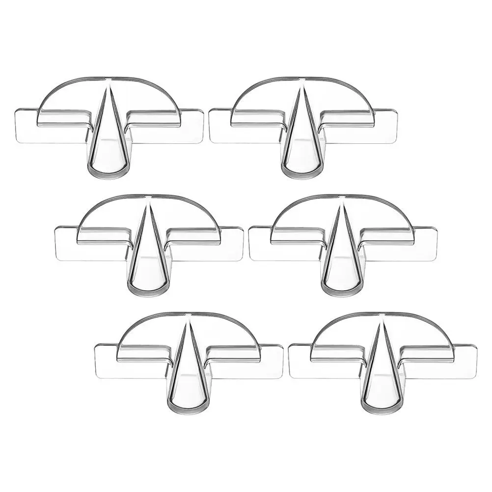 6Pcs Transparent Eyeglasses Display Rack Wall Mounted Multi Function Holder for Sunglasses Reading Glasses Goggles Office Home