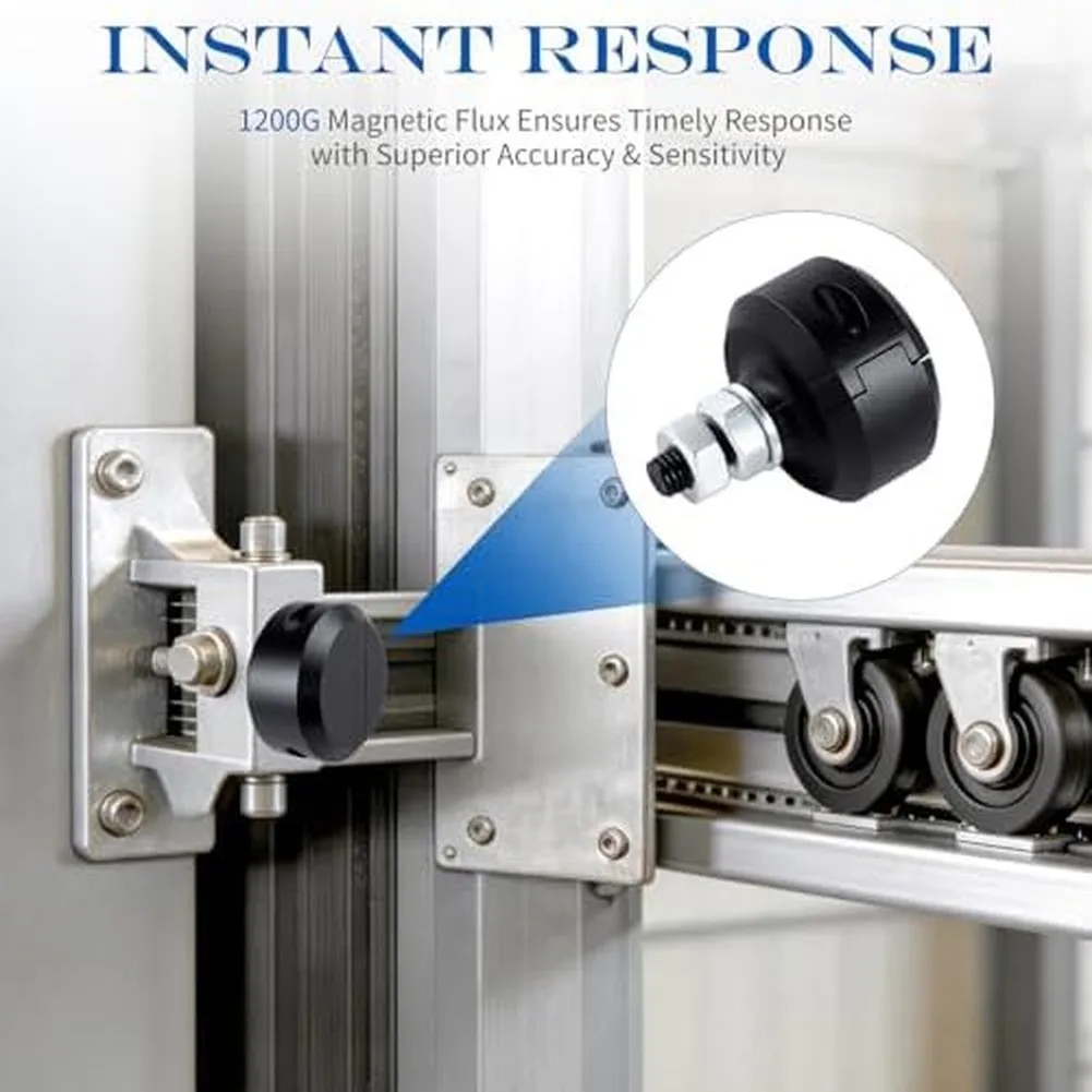 Magnetic Limit Switch Kit 2 or 4 Units with Round Magnets for Sliding Gate Openers Iron Steel and Nylon Construction