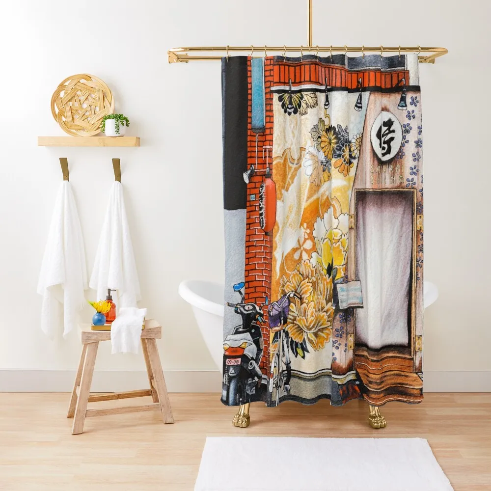 

Samurai Dining Shower Curtain Bathroom Shower Bathroom And Shower Curtain