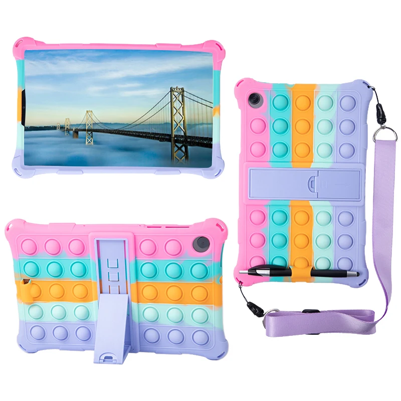 For Lenovo Tab M10 FHD Plus TB-X606F Case 10.1 Inch Soft Bubble Kids Cover for Lenovo Tab M10 HD 2nd X306 TB-X306F/X Case Funda