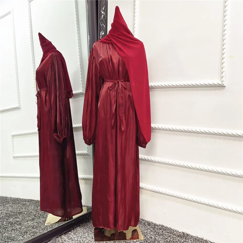 Imagem -03 - Cardigan Mussulmane Cardigan Dubai Abaya Turquia Islam Árabe Muçulmano Hijab Vestido Robe Longue Femme Pcs Kaftan Aberto Abayas para Mulher