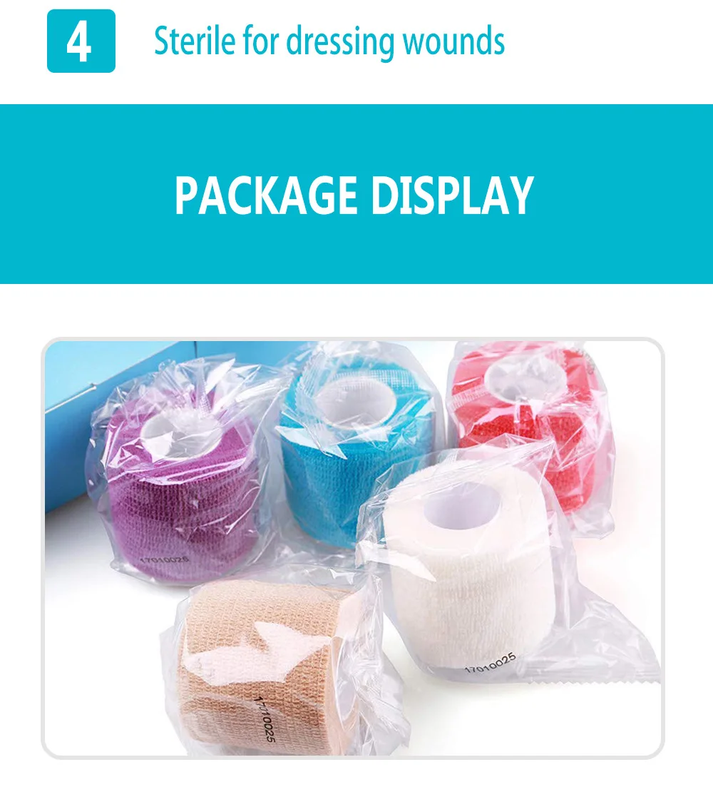 8 Colors Colorful Athletic Wrap Tape Self Adhesive Elastic Bandage Elastoplast Sports Protector Knee Finger Ankle Palm Shoulder