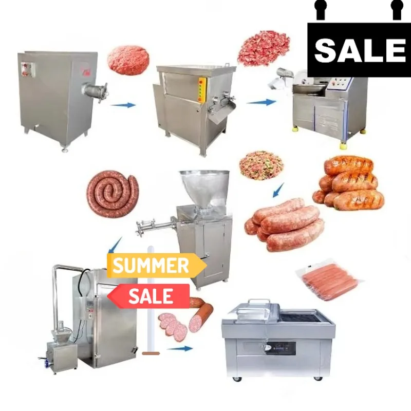 Sausage Make Production Line Industrial Automatic Sausage Processing Equipment Customized Factory Manufacturing System