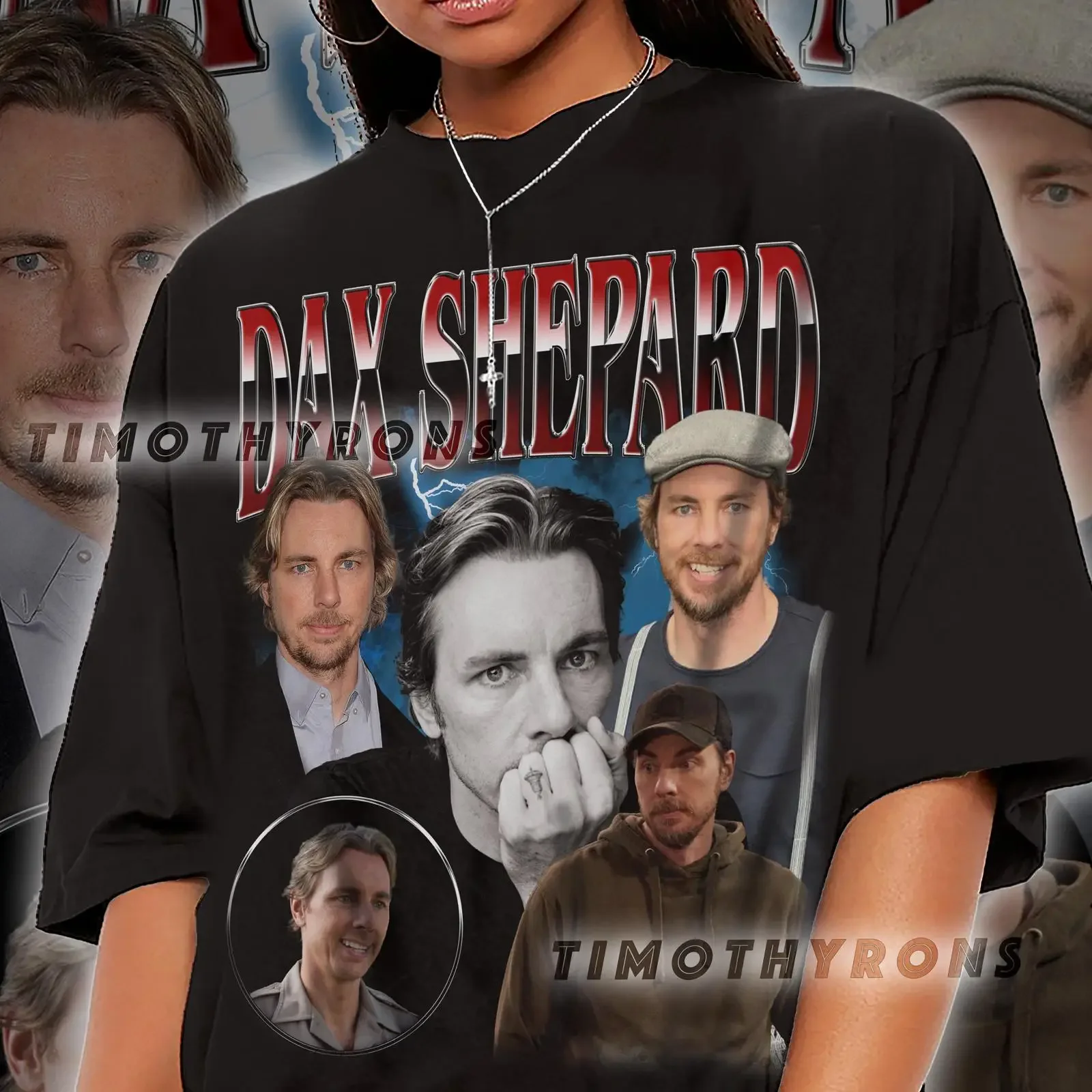 Limited Dax Shepard T Shirt for Men and Women Actor  vintage Washed Stretched Top For Everyday Wear Breathable Soft Stylish