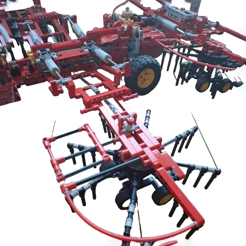 1758 Pezzi MOC Rastrelliera per Fieno 4 Elementi Modello Tecnico Blocchi da Costruzione Architettura Assemblabile Fai-da-Te Regali di Natale Giocattoli Idea Creativa