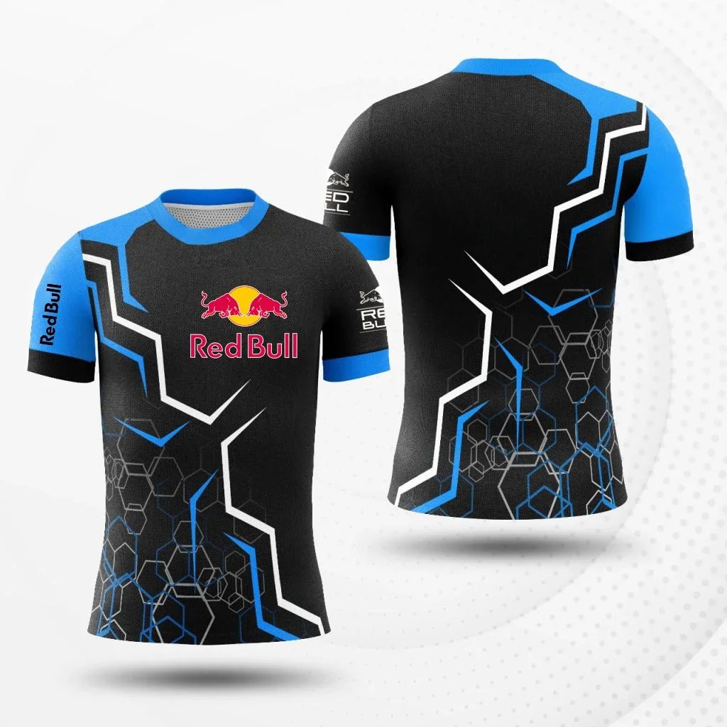 

Red Bull Racing 3D print t-shirt for men, short sleeves, motorcycle, all-terrain, breathable, new clothes, new