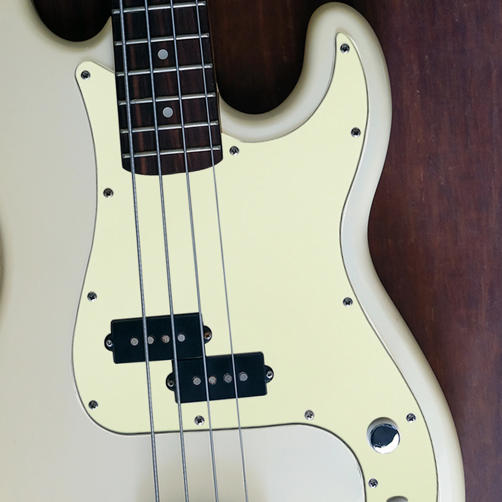 RUKOVA 4 String PB Bass Pickguard, 13 Holes Bass Guitar Scratch Plate, No Truss Rod Cutout for Precision Bass