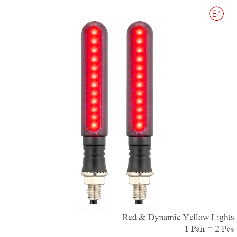 Universele LED Motor Richtingaanwijzers Achterlichten Lamp M10 12V Waterdichte Amber Flasher Indicator Blinker Moto Accessoires
