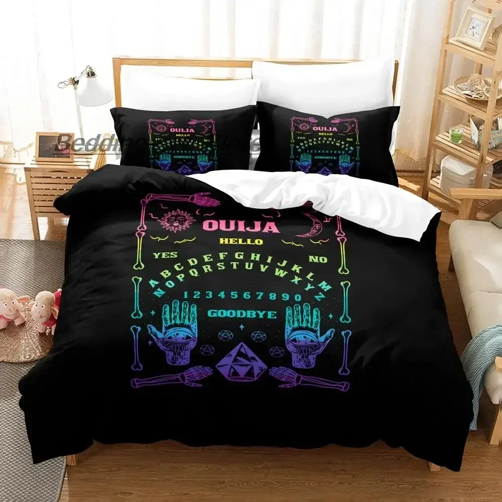 New Ouija Board Bedding Set Single Twin Full Queen King Size Bed Set Aldult Kid Bedroom Duvetcover Sets 3D Print Bed Sheet Set