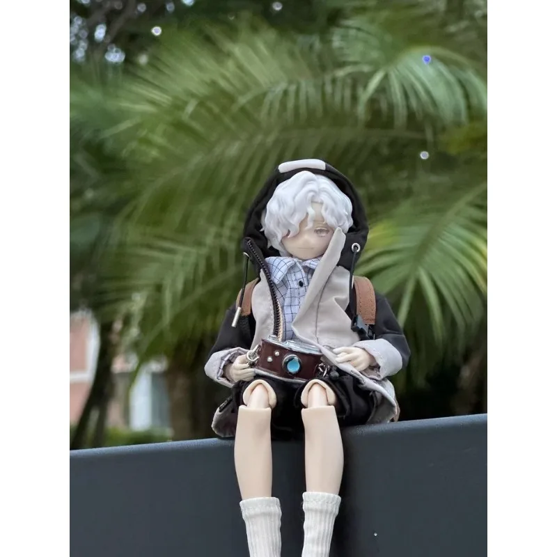 1/12 Scale Male Soldier Mountaineering Hooded Zipper Charge Clothes Model for 6-inch Action Figures BJD Body Decoration