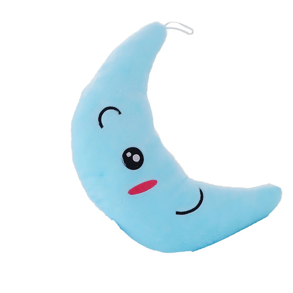 Poduszka LED w kształcie księżyca, świecąca, zmieniająca kolory, romantyczna lampka nocna, dekoracja do biura i samochodu, przyciągający wzrok prezent.