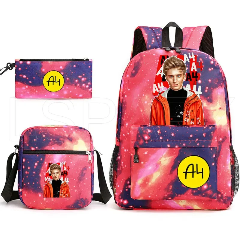 Merch Vlad A4-Mochila de viaje para estudiantes de primaria, morral de dibujos animados para escuela primaria, Mochila Infantil