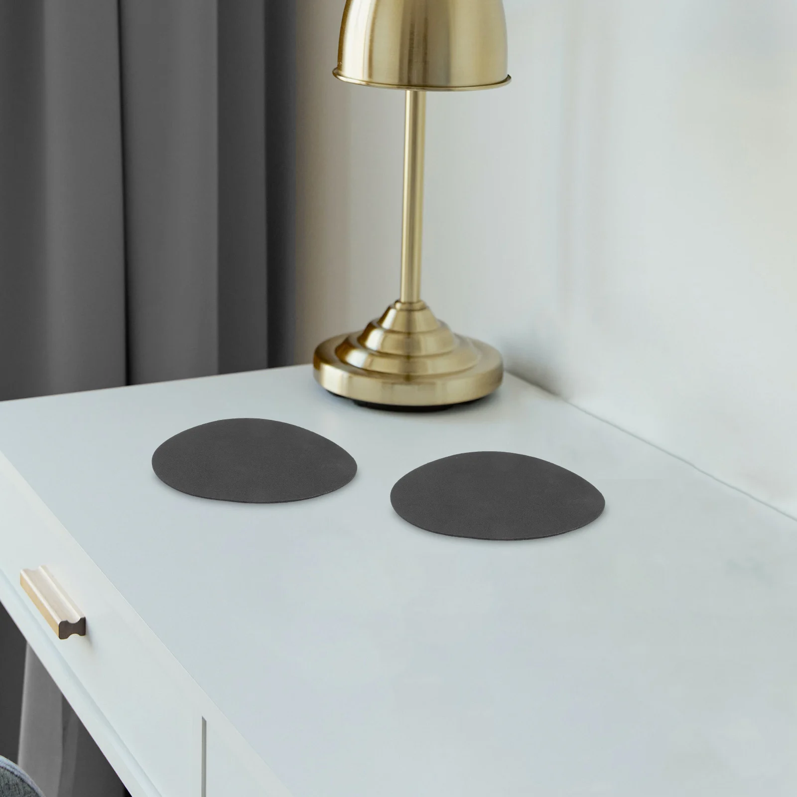 

6 Pcs 160mm Round Non slip Sponge Stickers Table Lamp Base Pads Cushions Circle Mat for Home Office Desk Night Lamp