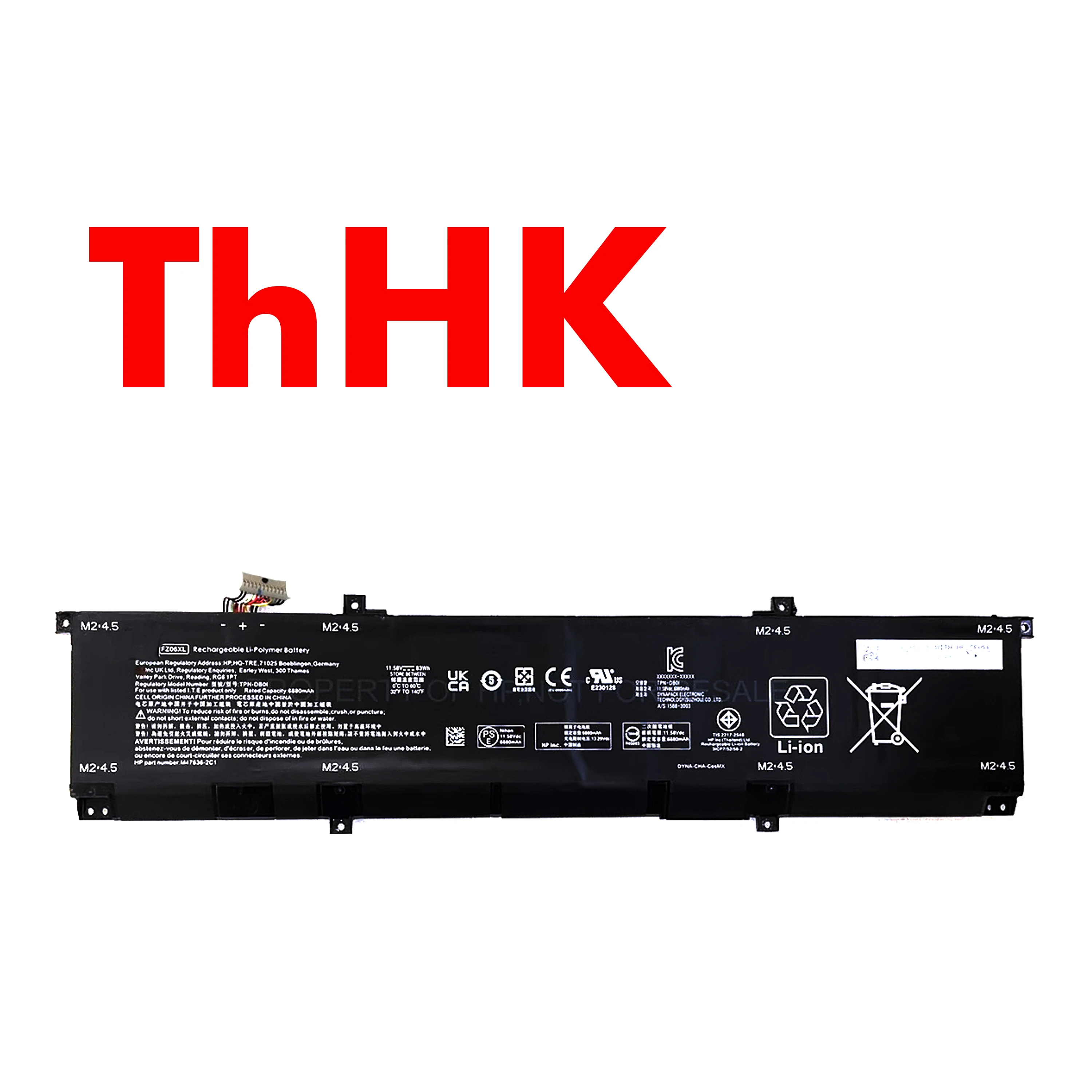 Batería Original y genuino FZ06XL 83WH TPD-DB01 M47636-2D1 M48025-005 M47636-2C1 para hp spectre x360