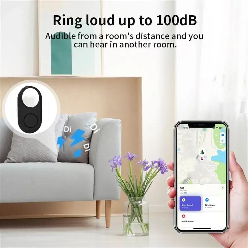 جهاز تعقب GPS الذكي بتقنية البلوتوث يعمل مع Apple Find My Anti Lose Reminder Device Smart Tag بديل لحماية خصوصية البطارية