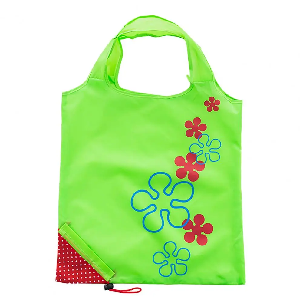 New Eco Storage Bag Handbag Eco-friendly Reusable Folding Polyester Reusable Foldable Shopping Bag Nylon Large Bag for Shopping