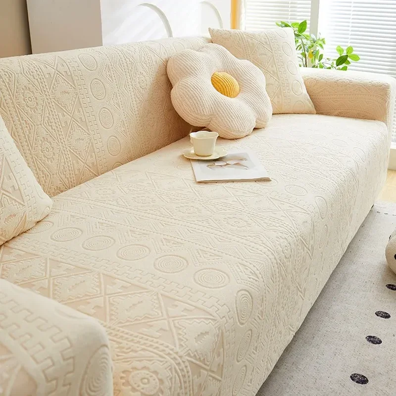 New Elastic Sofa Protector Cover, Full Coverage One-Piece, Universal for All Seasons