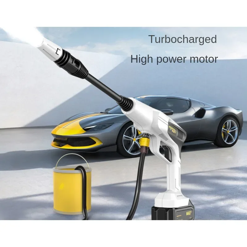 Durable L7-A Lithium Battery Car Washing Machine Portable Wireless High-Pressure Water Gun Household Charging Cleaning Machine