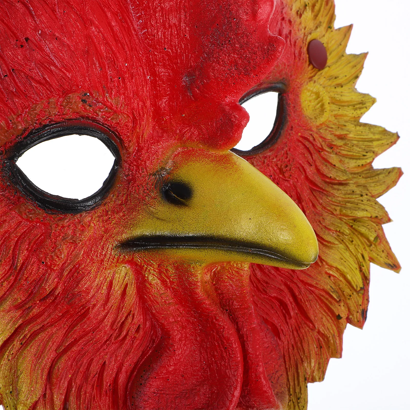 

Animal Rooster Mask Halloween Animals Masks Chickens Red Pu Cosplay Prop Bridegroom