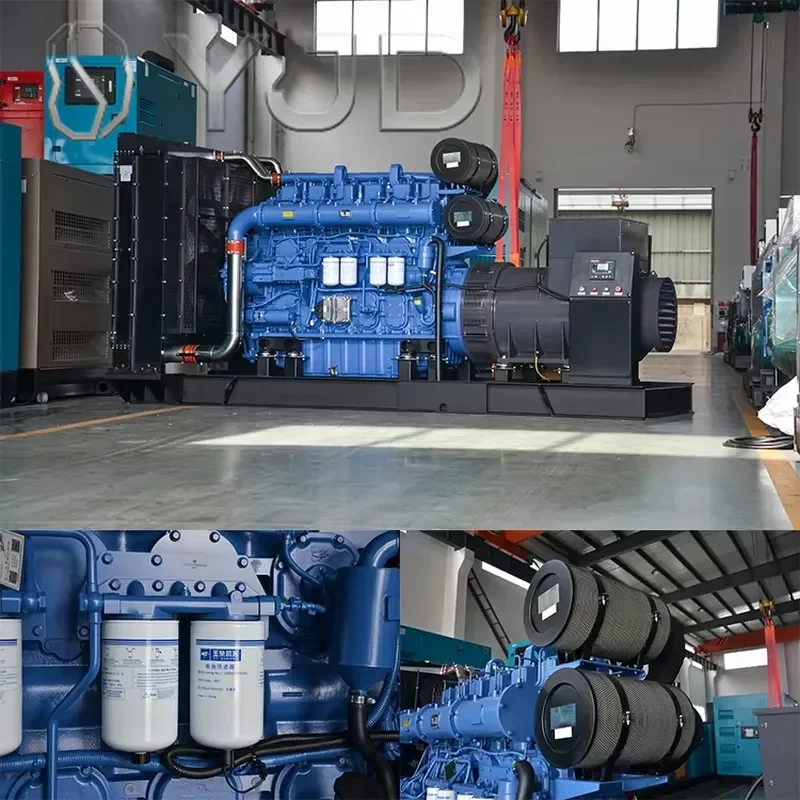YJD China Yuchai Engine 750kw Generator Electric diesel Generator with Stamford Alternator