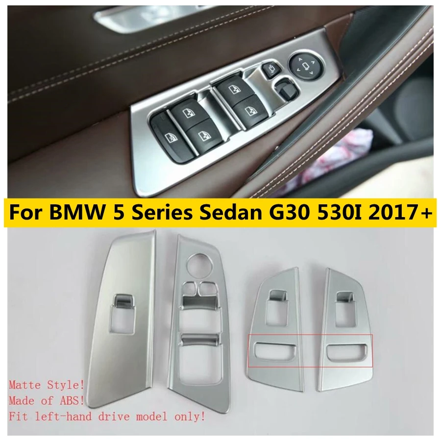 

Car Door Handle Holder Window Glass Lift Button Switch Cover Trim Fit For BMW 5 Series Sedan G30 530I 2017 - 2023 Accessories