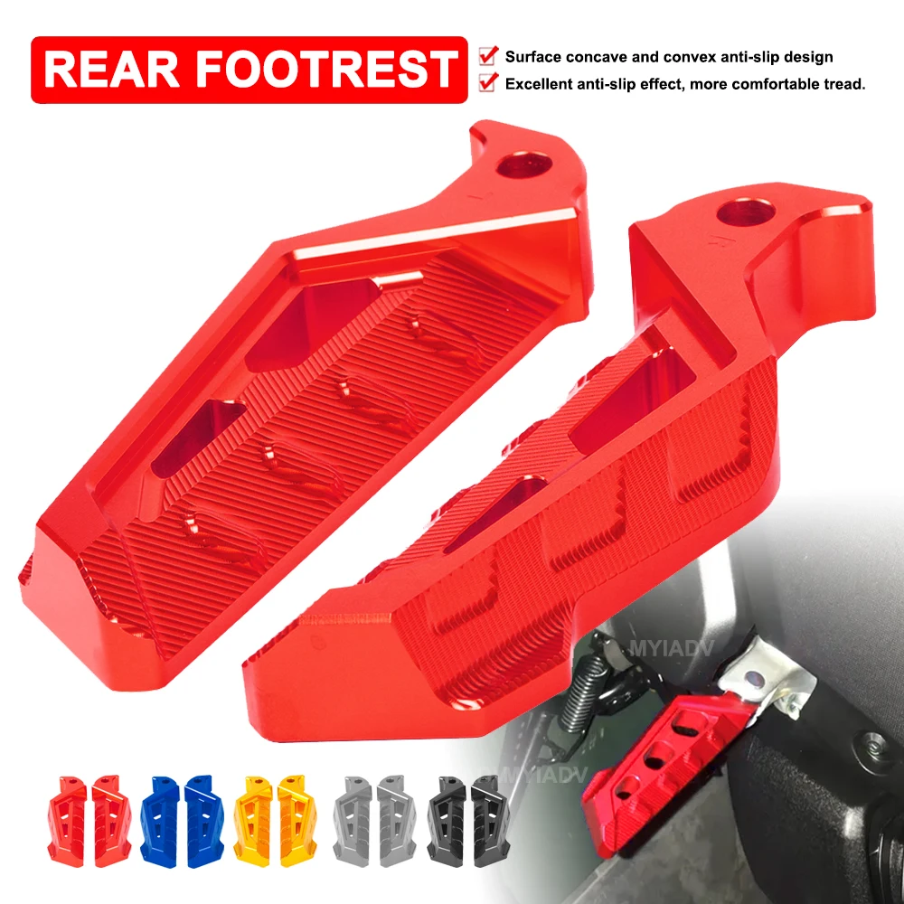 

Motorcycle Rear Passenger Footrest Footpegs For Yamaha XMAX125 XMAX250 XMAX300 XMAX400 NMAX155 Foot Pegs Pedals Rest Accessories