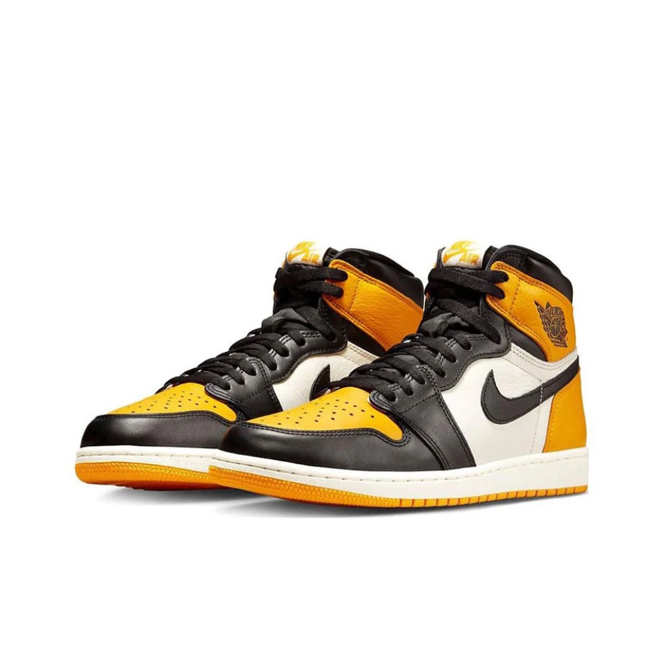 Original air jordan 1 alto og para homens clássico retro tênis de basquete 555088 -711