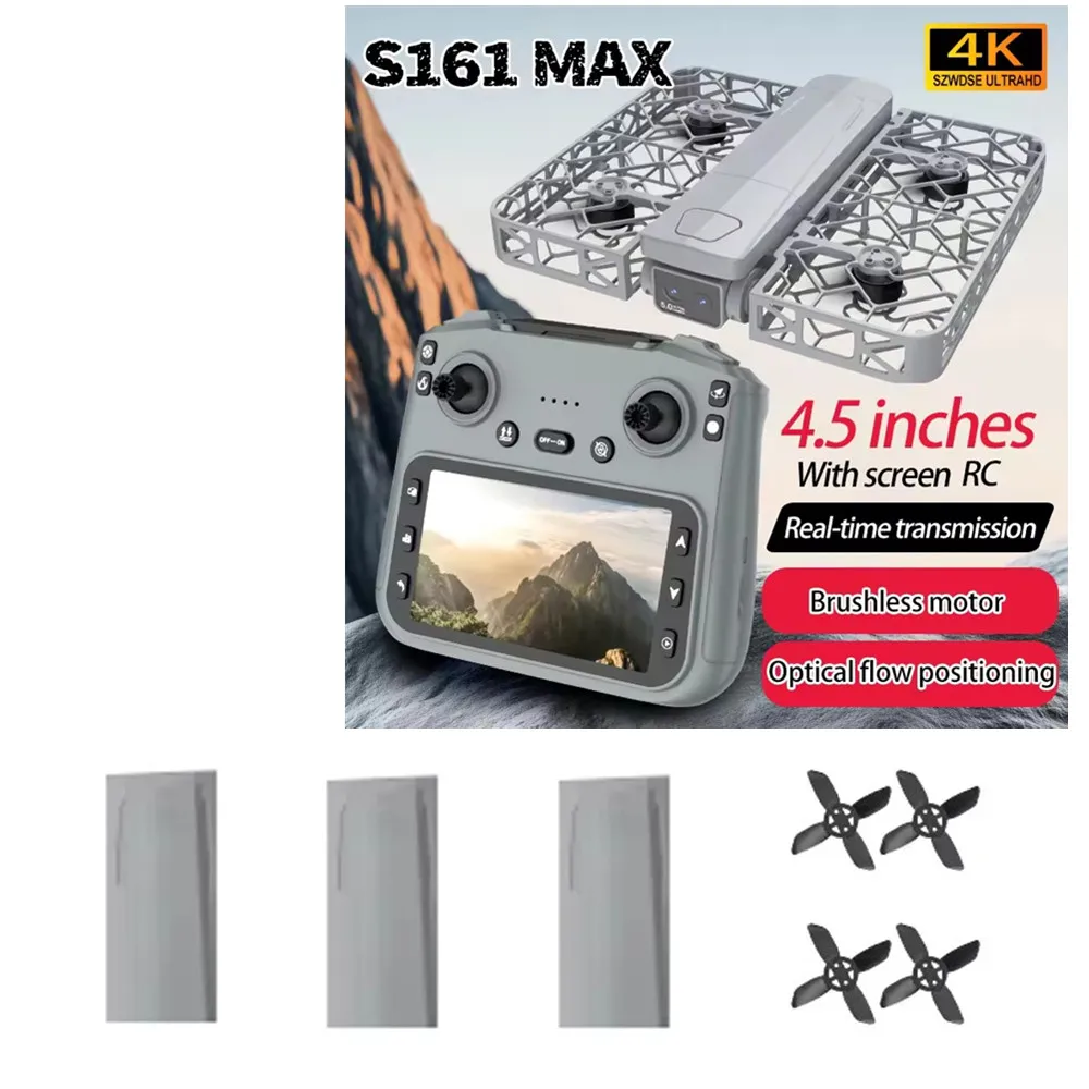 S161 Max Drone Battery 7.4V 1200mAh Li-Poly / Propeller Blade / For S161 Max Drone Accessory S161 Max Drone Parts