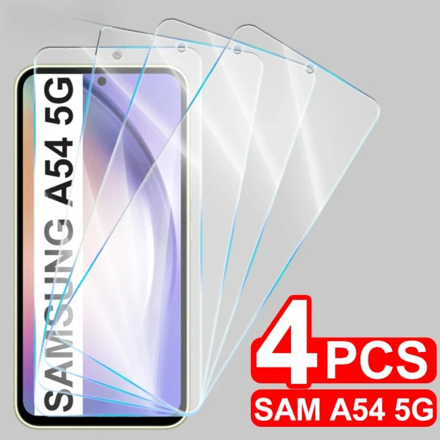 

4PCS Tempered Glass For Samsung Galaxy A54 A24 A34 A23 A33 A52 A26 A36 A56 Protective Glass For Samsung F16 M16 M06 A06 A16 5G
