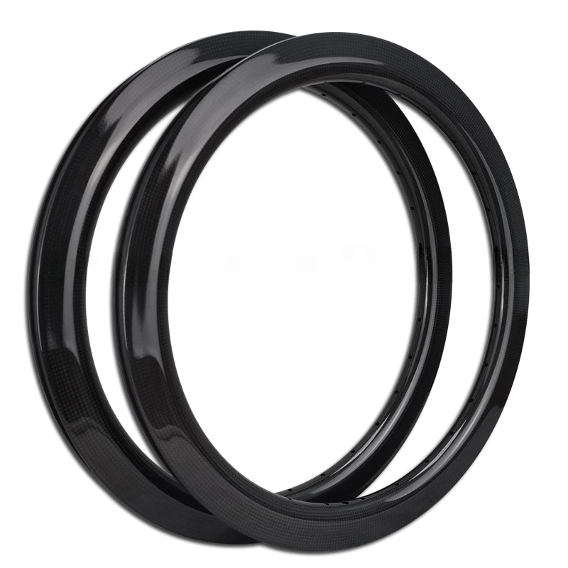 20 Inch Bike Rims Carbon 38mm Depth x 25mm Width Bicycle Rim 20 451 1-3/8 Rim/ V Brake Clincher 28 Holes Wheel 451 BMX Racing