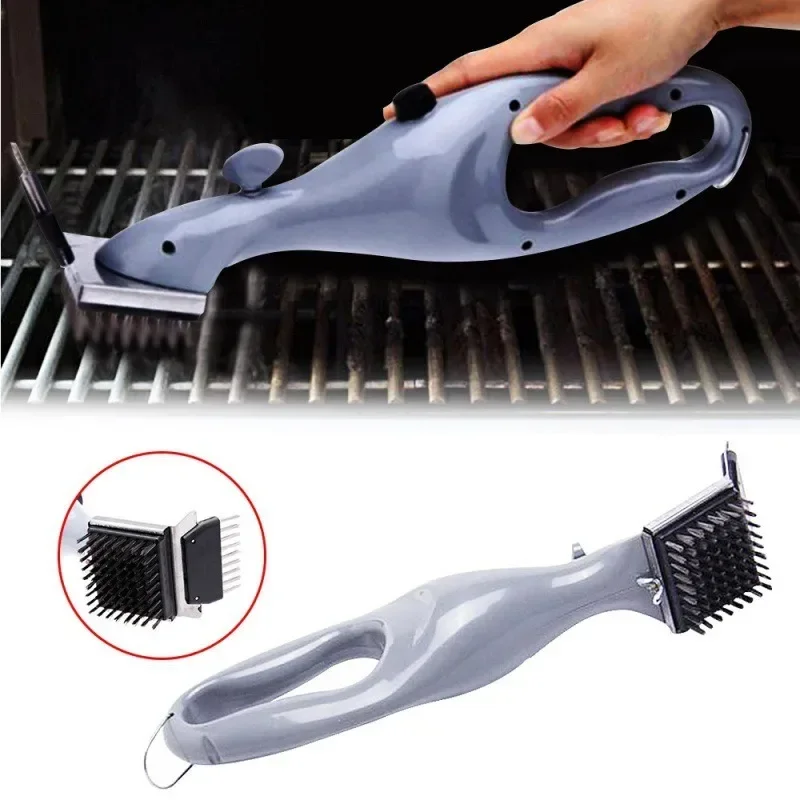 

Barbecue Grill Outdoor Steam Cleaning Brushes BBQ Cleaner Suitable For Charcoal Scraper Gas Accessories Cooking Kitchen Tool