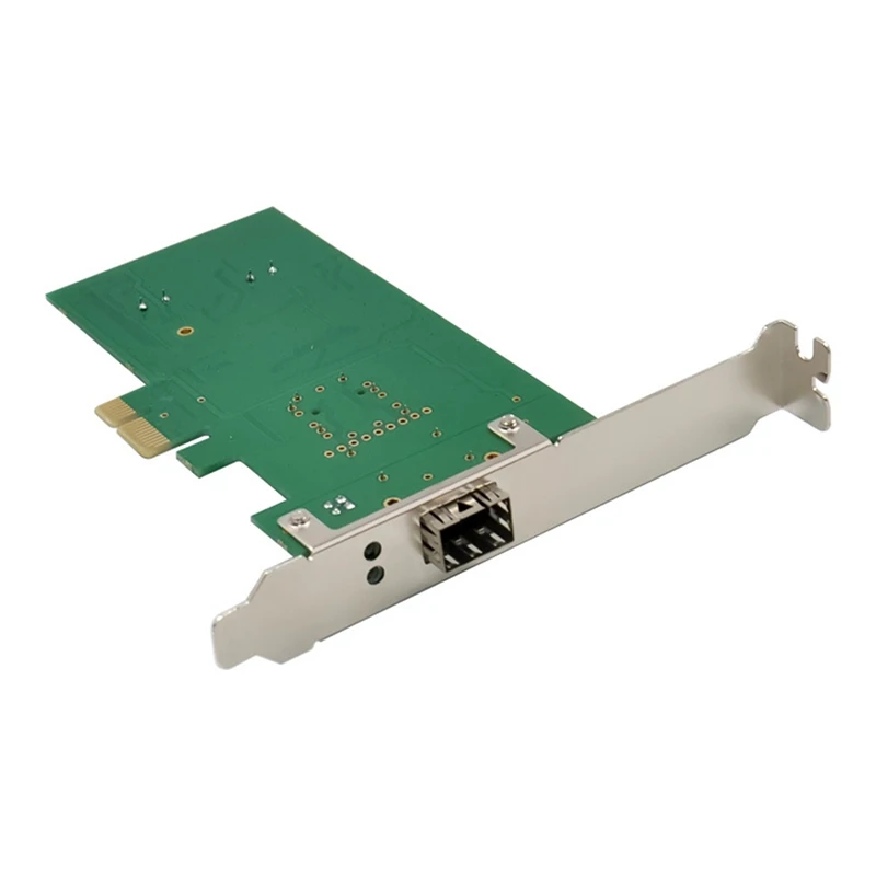 RTL8105E PCI-E X1เครือข่ายอีเทอร์เน็ตการ์ดพอร์ตเดียว SFP ไฟเบอร์การ์ดอะแดปเตอร์เครือข่าย NIC เซิร์ฟเวอร์อีเธอร์เน็ตอย่างรวดเร็ว