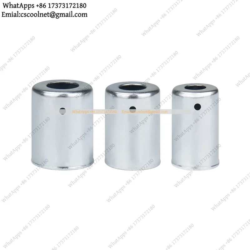 12pcs #6 #8 #10 #12 A/C Metal Steel Crimp Ferrule Fitting R12 R134a Standard Reduced Barrier Hydraulic Hose